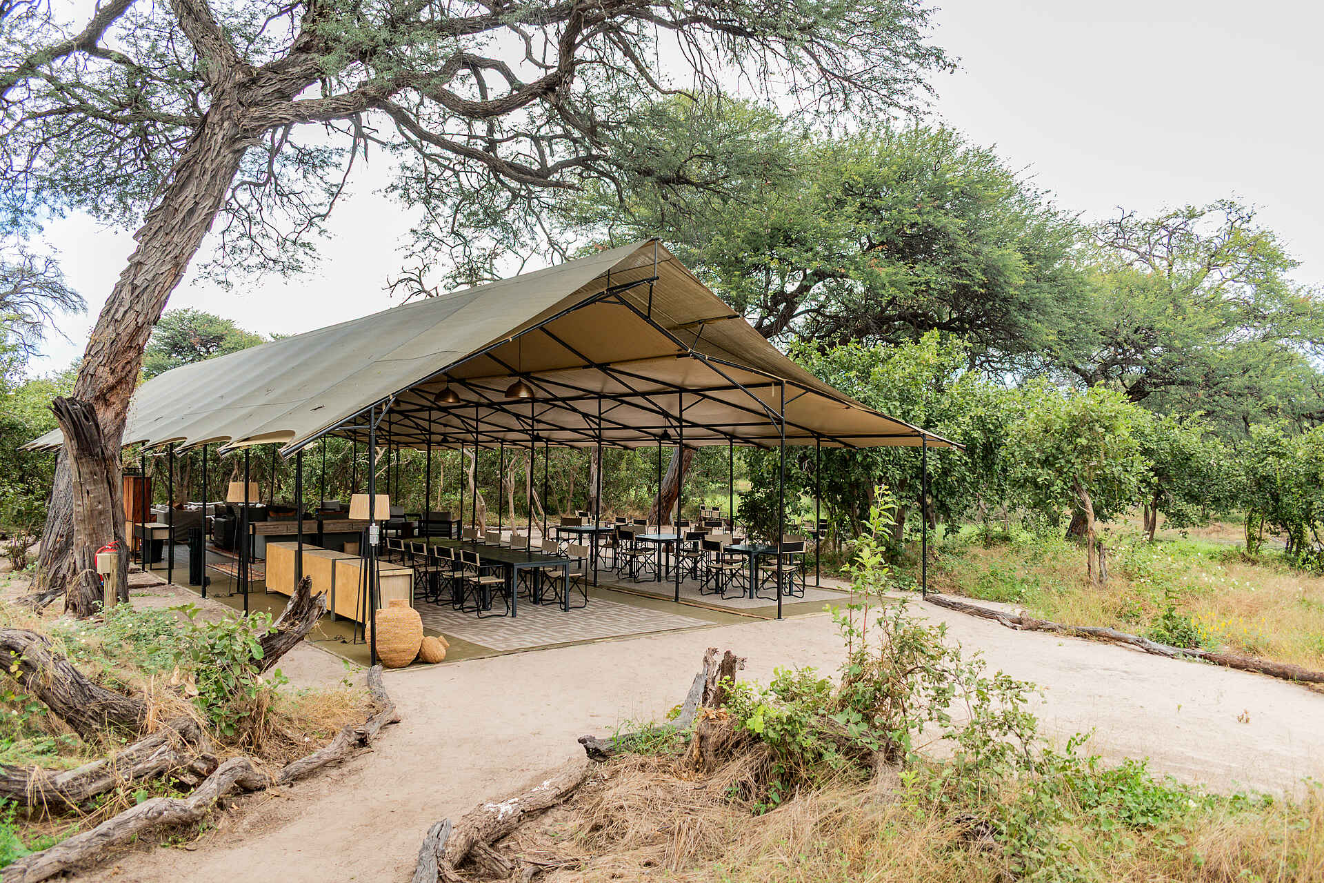 Mababe Tented Camp: Speisebereich Mababe Tented Camp: Speisebereich