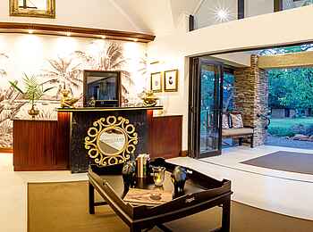 King's Camp: Weitwinkel der Rezeption King's Camp: Weitwinkel der Rezeption