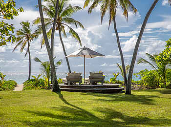 North Island: Der Garten der Beachfront Villa
