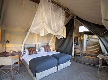 Linyanti Expeditions: Einzelbetten Linyanti Expeditions: Einzelbetten