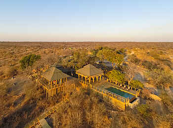 Simbavati Hilltop Lodge: Die Lodge aus der Luft