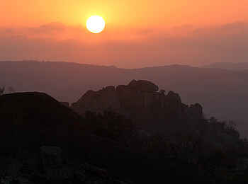 Big Cave Camp: Sonnenuntergang