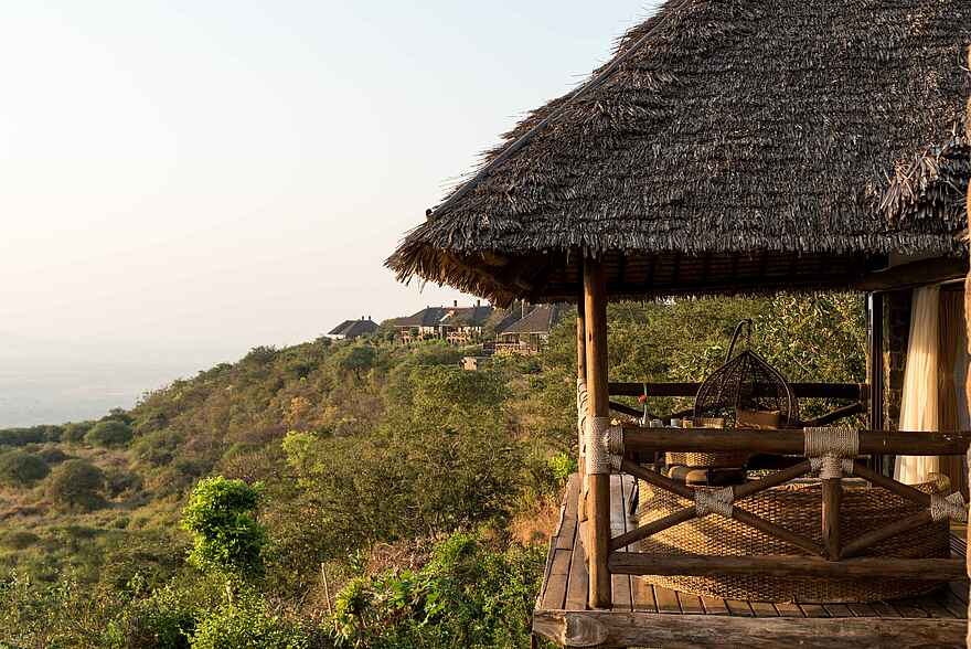 Lake Manyara Kilimamoja Lodge: Gästeunterkunft mit Veranda Lake Manyara Kilimamoja Lodge: Gästeunterkunft mit Veranda