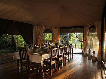 Ngare Serian Camp: Speisesaal