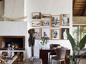 Londolozi Varty Camp: Fotographien in der Lounge