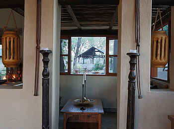 Notten's Bush Camp: Séparée in der Hauptlodge Notten's Bush Camp: Séparée in der Hauptlodge