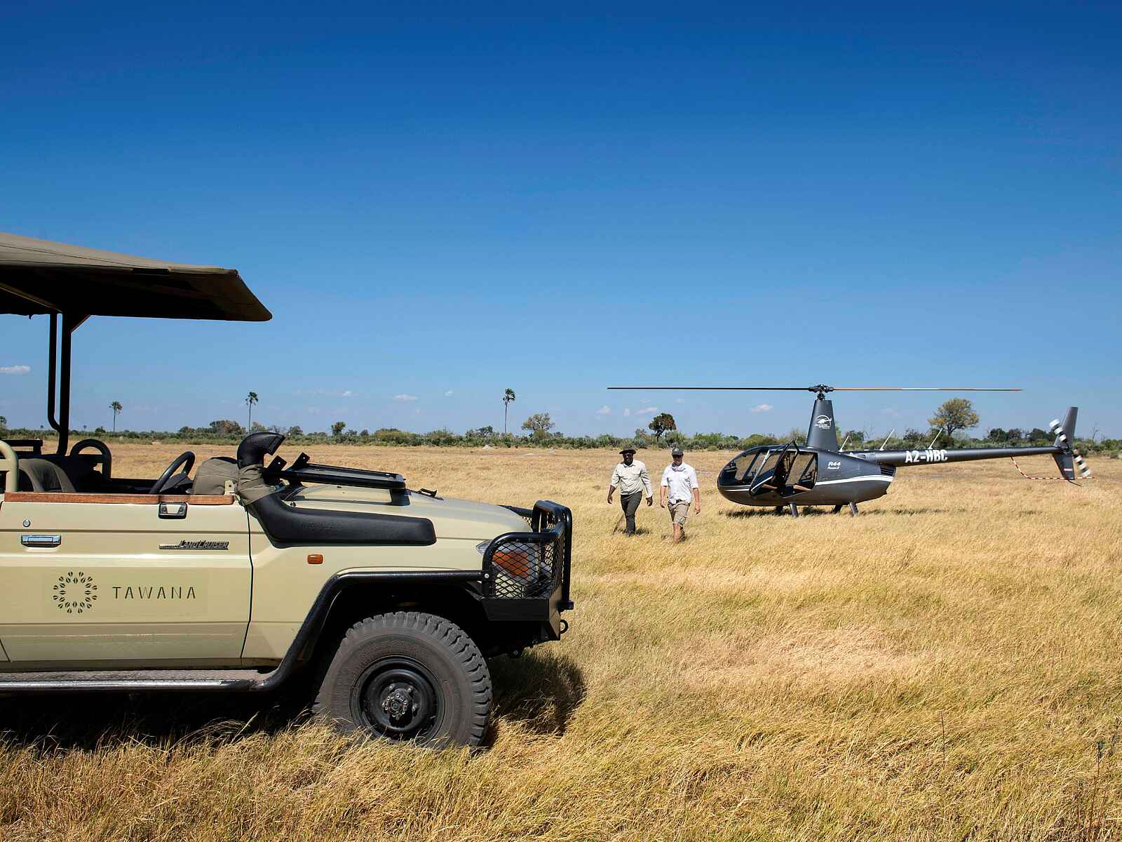 Camp Tawana: Helikopterflug Camp Tawana: Helikopterflug