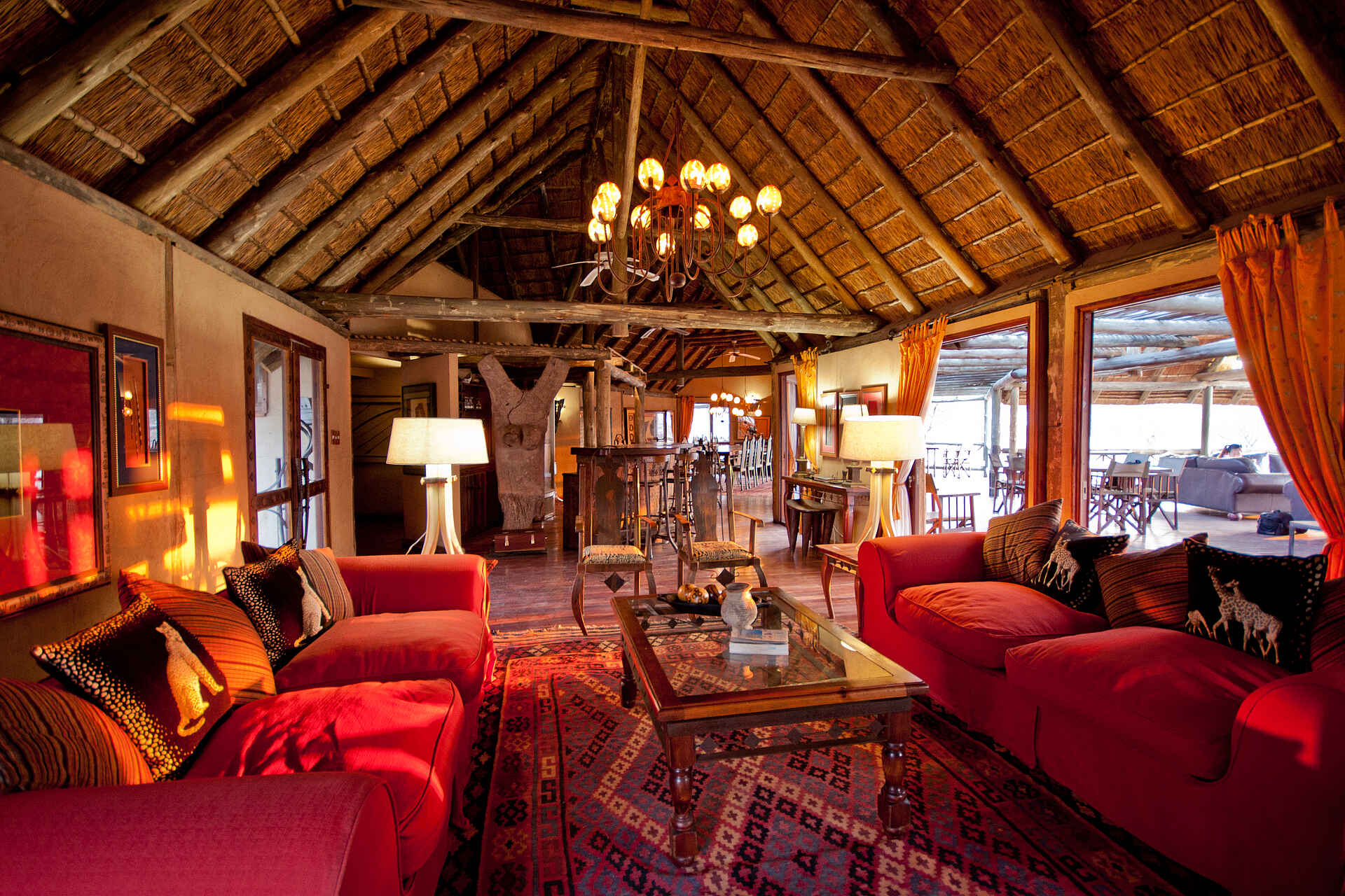 Deception Valley Lodge, Haupthaus, Lounge, hauptgebäude, main area