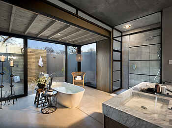 Lion Sands Ivory Lodge: Badezimmer