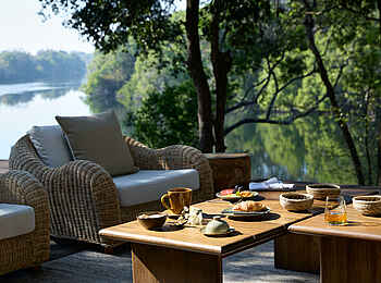 Lolelunga Private Reserve Lodge: Blick von der Terrasse