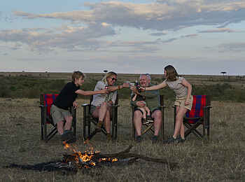 Saruni Eagle View: Lagerfeuer Saruni Eagle View: Lagerfeuer