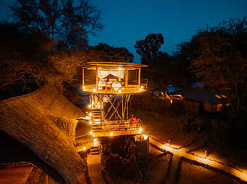 Soroi Larsens Camp: Das Starbed am Abend Soroi Larsens Camp: Das Starbed am Abend