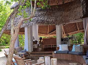 Vamizi Island: Seitenansicht des Innenhofs in der Casa Marjani