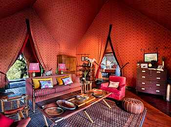 Jack's Camp: Private Lounge mit Sofa