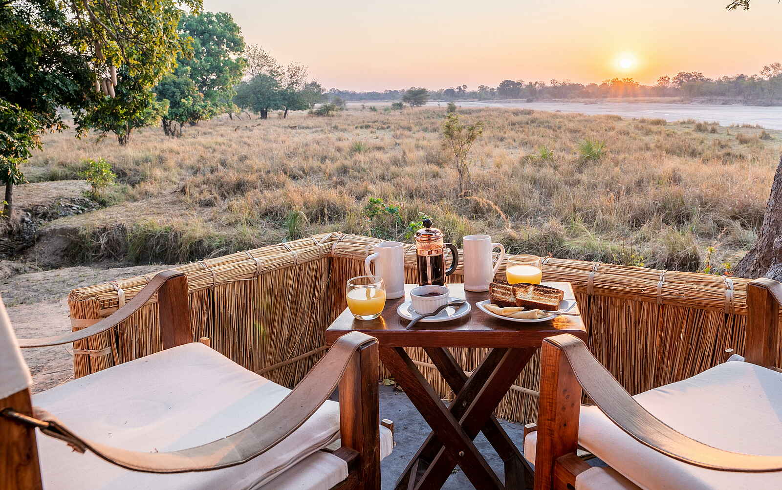 Time + Tide Luwi: Blick von der Gästeterrasse Time + Tide Luwi: Blick von der Gästeterrasse