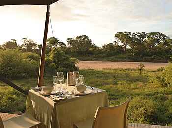 &Beyond Ngala Tented Camp: Lunch mit Ausblick