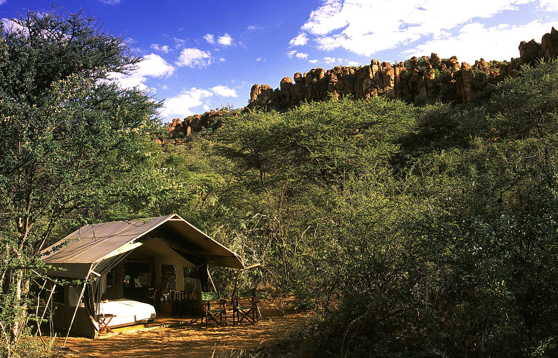 Chobe under Canvas: Zeltansicht
