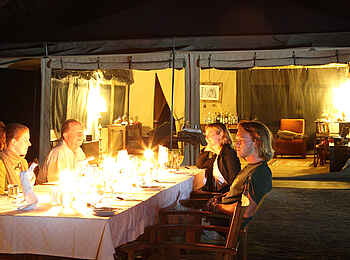 Manyara Ranch: Abendessen Manyara Ranch: Abendessen