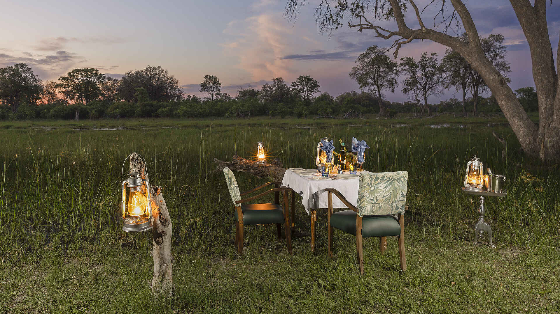 MmaTsebe Tented Camp: Buschdinner MmaTsebe Tented Camp: Buschdinner