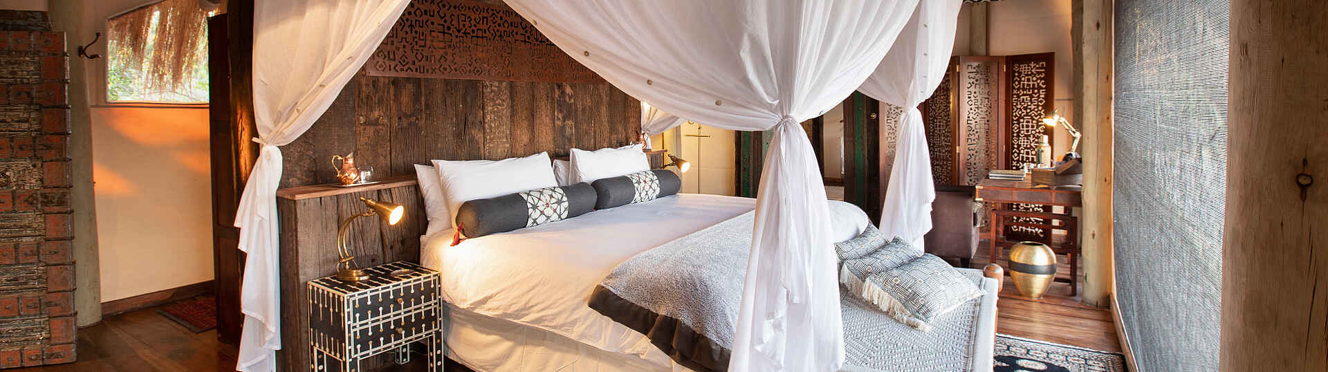 Selinda Camp: Blick ins Schlafzimmer