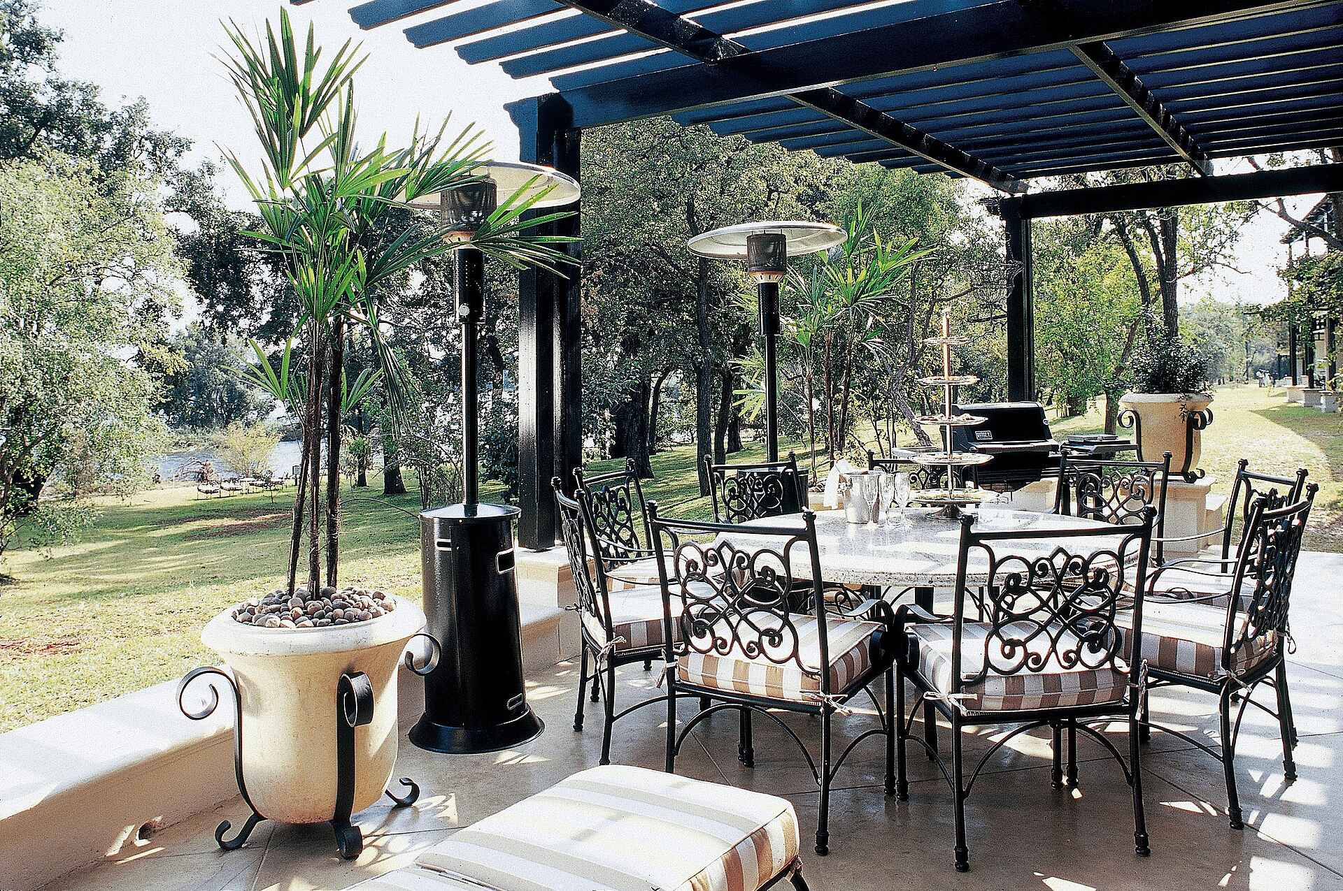 Hotel, Livingstone, Mosi-oa-Tunya, Sambesi, The Royal Livingstone, Victoria Falls, Viktoriafälle, Wasserfälle, Zambezi, Presidential Suite, Veranda, Sun International