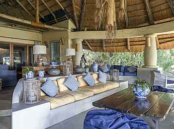 Tongabezi Lodge: Die Lounge im Tangala House
