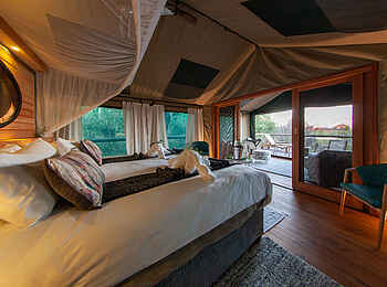 Mma Dinare Camp: Gästezeltinterieur Mma Dinare Camp: Gästezeltinterieur