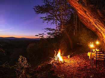 Ol Seki Hemingways Mara: Privates Dinner mit Lagerfeuer