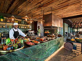 andBeyond Tengile River Lodge: Frühstücksbuffet