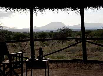 Kambi ya Tembo Camp: Ausblick von Terrasse