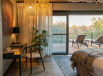 Simbambili Game Lodge: Simbambili Waterhole Suite - Blick hinaus