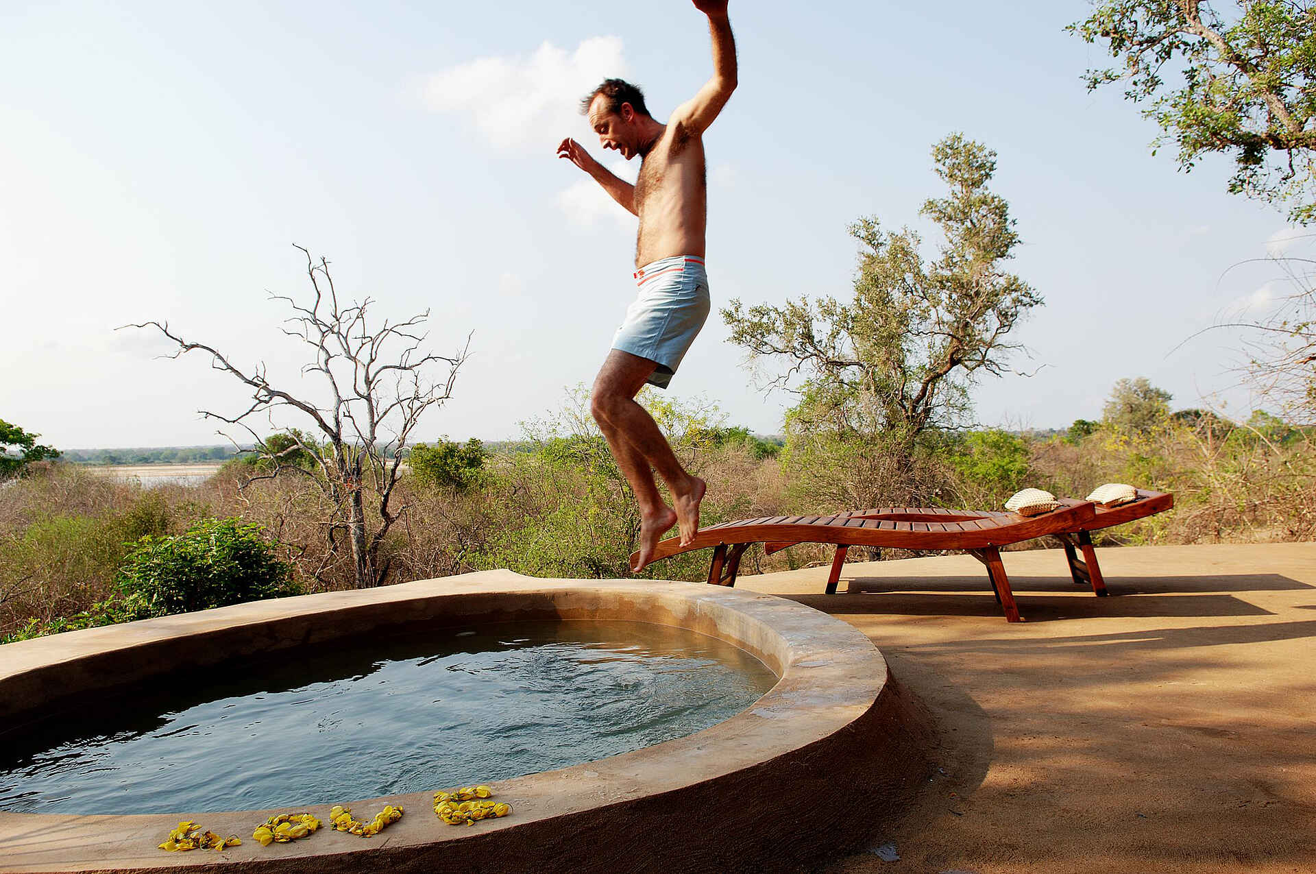 kiba point, kiba point camp, kiba point selous, cottage, plunge pool, unterkunft