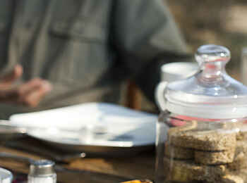 Kigelia Camp: Frühstück Kigelia Camp: Frühstück