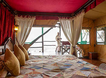 Kirawira Serena Camp: Doppelbett