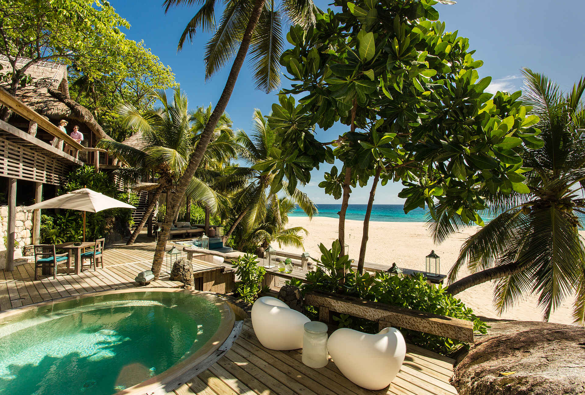 North Island: Der Pool der Villa North