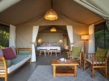 Rekero Camp: Guest Tent Lounge