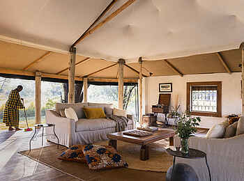 Serian´s Lamai Camp: Blick hinein