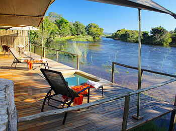 Zambezi Sands: Privatdeck mit Splash Pool