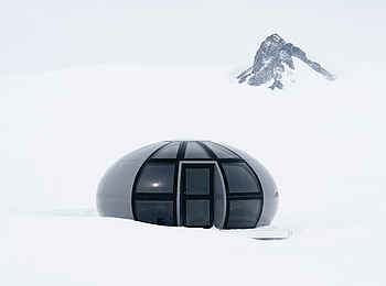 Echo Camp: Blick auf eine Gästeunterkunft