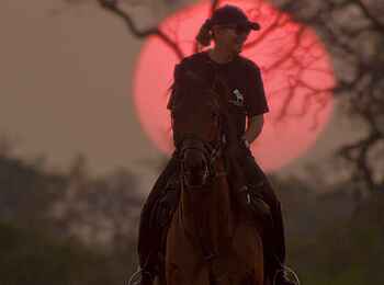 Kujwana Camp: Morgensonne