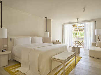 LUX Belle Mare: Das Schlafzimmer der Grand LUX Suite LUX Belle Mare: Das Schlafzimmer der Grand LUX Suite