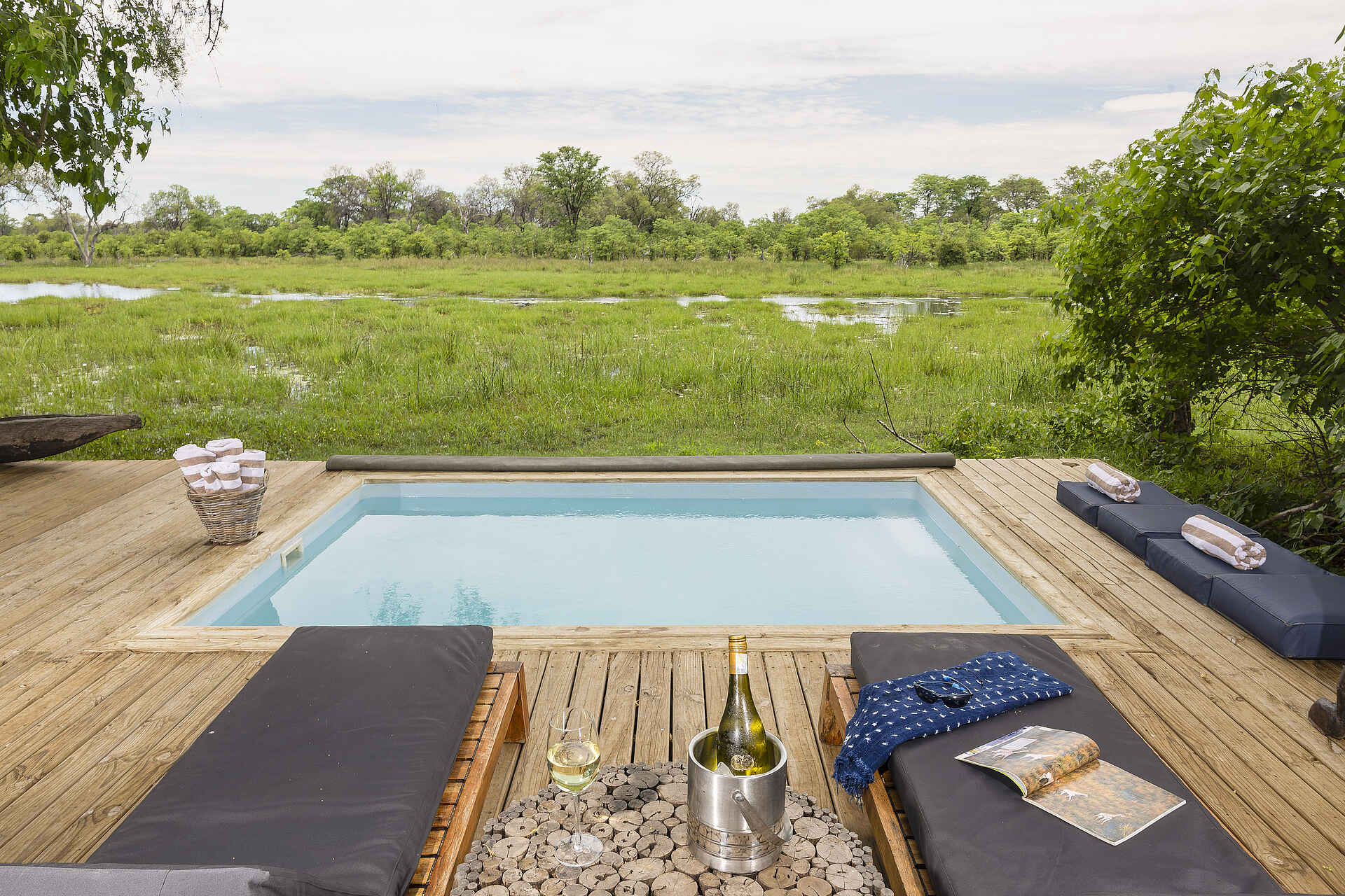 MmaTsebe Tented Camp: Pool mit Ausblick MmaTsebe Tented Camp: Pool mit Ausblick
