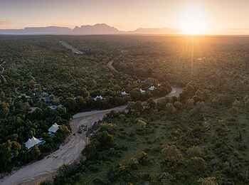 Saseka Tented Camp: Das Camp aus der Vogelperspektive Saseka Tented Camp: Das Camp aus der Vogelperspektive