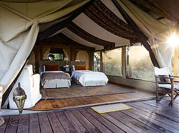 Serian´s Lamai Camp: Gästezelt Twin Betten