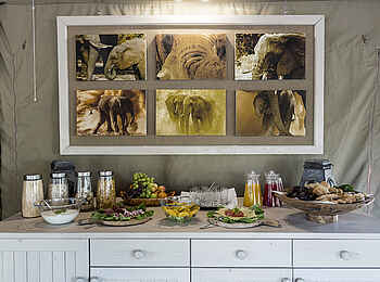 Malansrus Tented Camp: Frühstücksbuffet