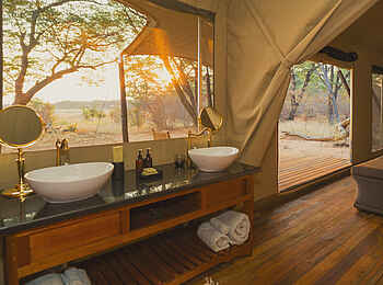 Verney's Camp: Waschbecken in Gästeunterkunft