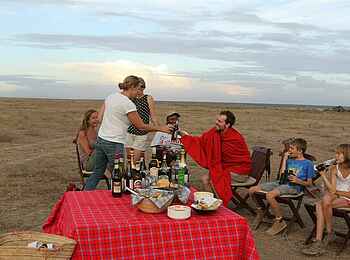 Chaka Camp: Aperitif im Busch