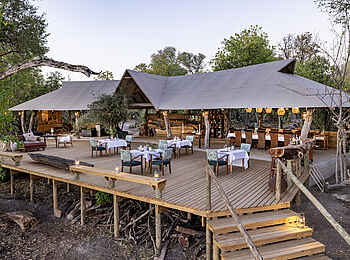MmaTsebe Tented Camp: Terrasse