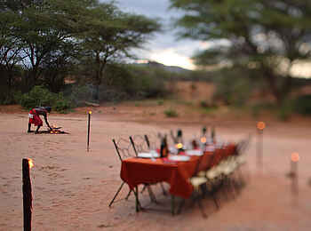 Saruni Samburu: Dinner im Busch