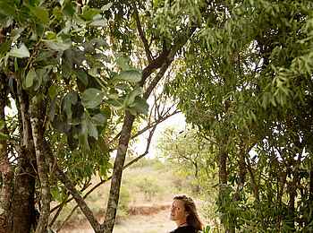 Serian's Nkorombo Mobile Camp: Sitzbank am Mara River